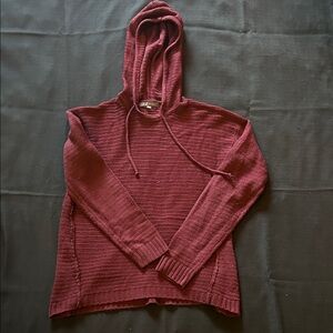Suzy Shier Maroon Hooded Sweater